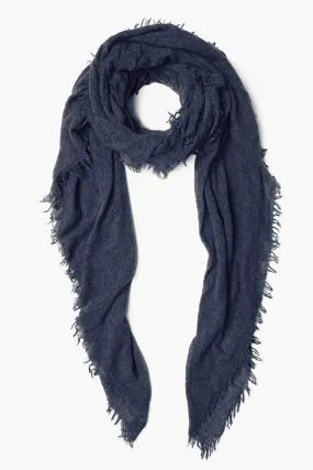 100% Cashmere Scarf Jean Blue