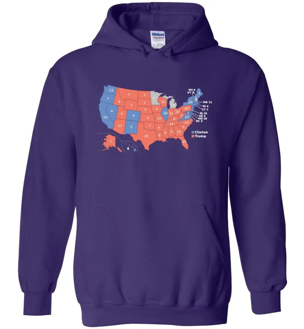 2016 Presidential Election Map Shirt Hoodie