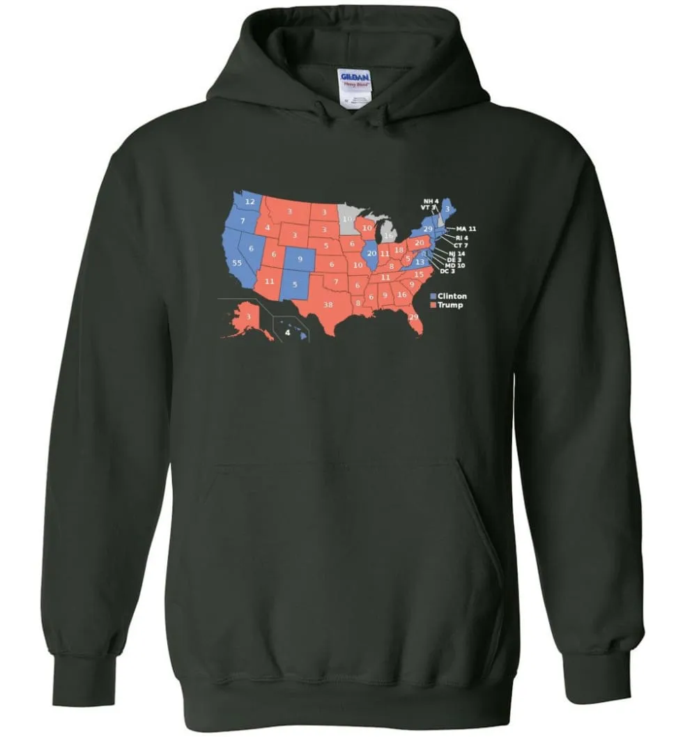 2016 Presidential Election Map Shirt Hoodie