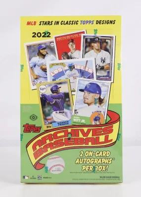 2022 Topps Archives Baseball Hobby Box 24 Packs Per Box, 8 Cards Per Pack