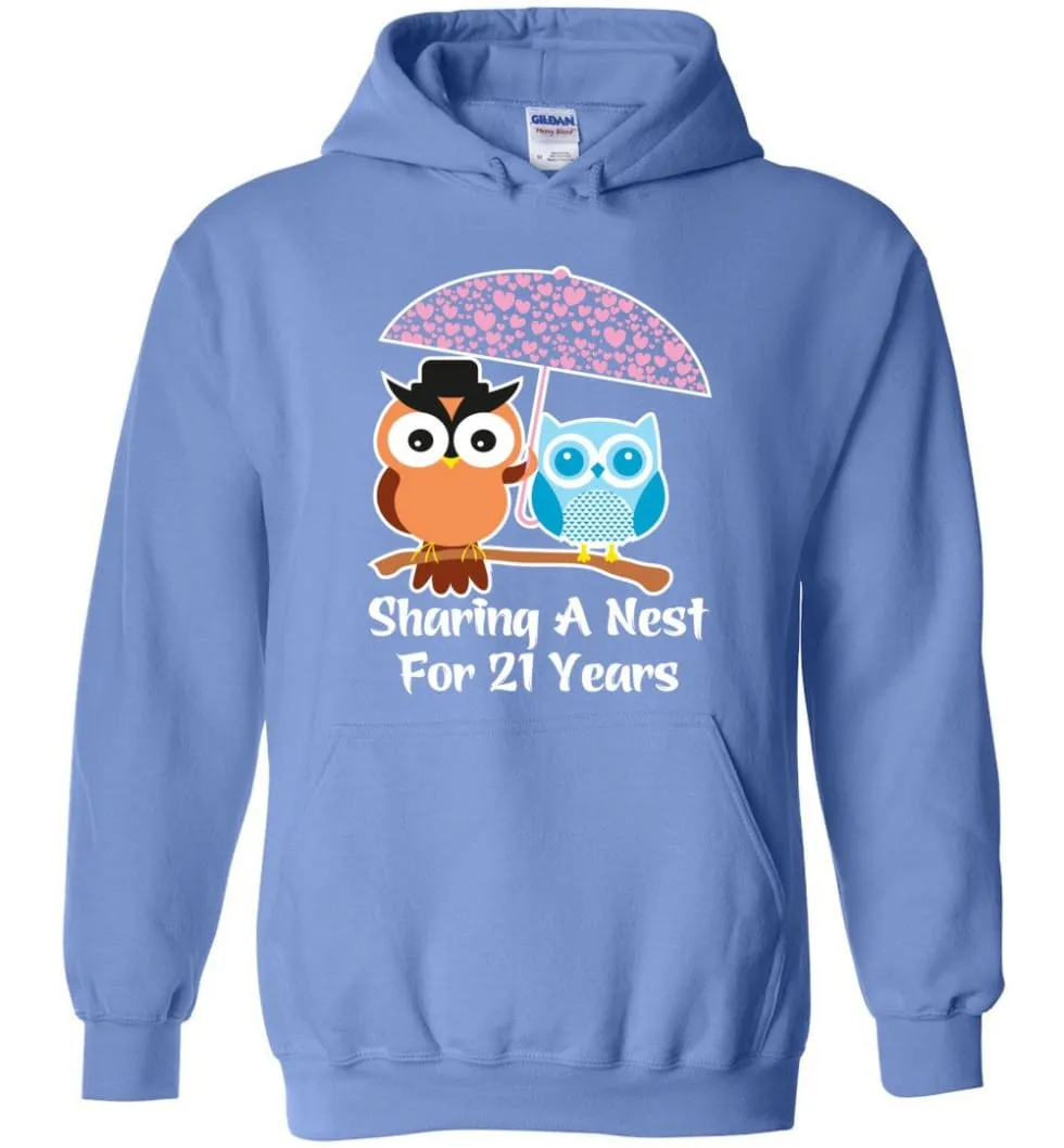 21 Years Wedding Anniversary Gifts Valentine's Day Hoodie