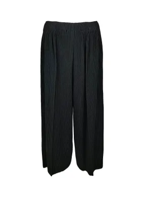 2230068 Wide Leg Pleats Pants *Black *Last Piece