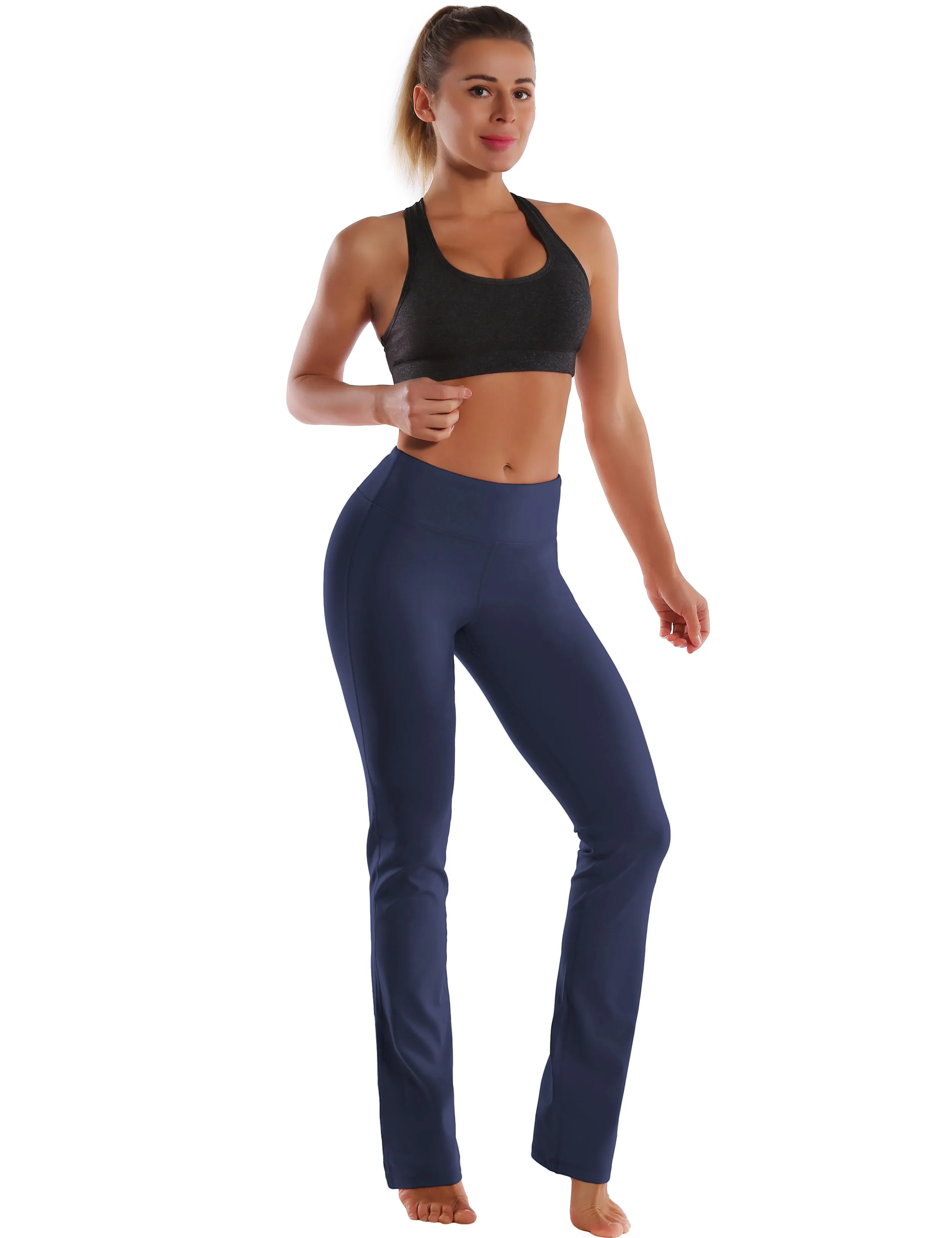 29" 31" 33" 35" Straight Leg Leggings graynavy