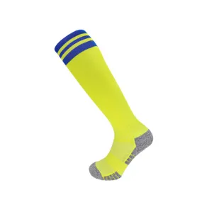 3 Pack Mens Neon Coloured Football Socks Bright Yellow