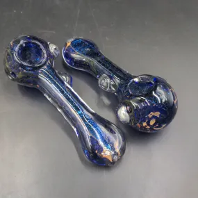 5 Shiny Dichronic Blue Hand Pipe