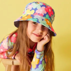 Accessorize London Girl's Retro Floral Bucket Hat (7-12 Years)