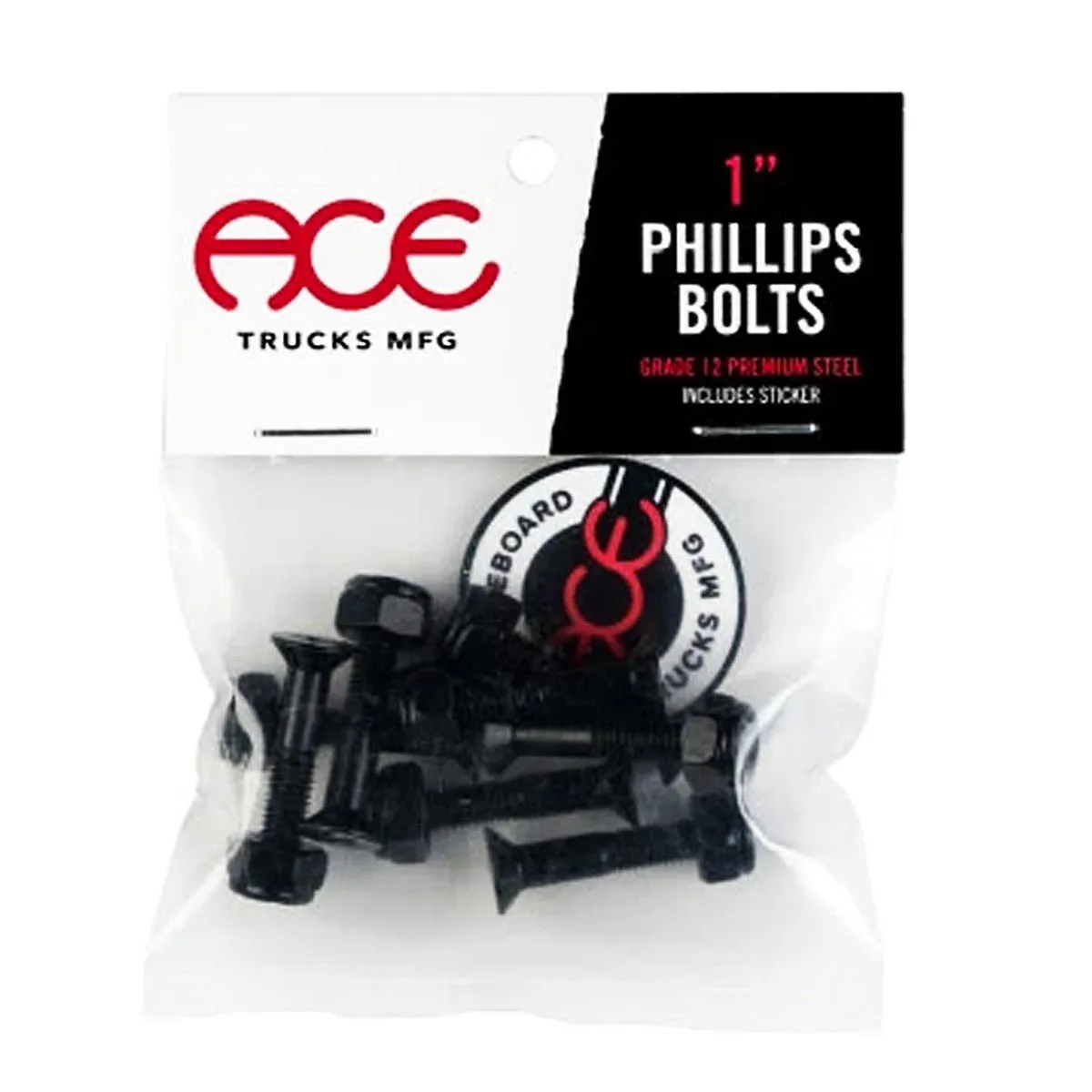 Ace - 1 Phillips Bolts Black