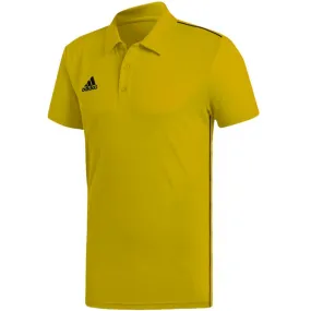 Adidas Core 18 Mens Climalite Polo - Yellow