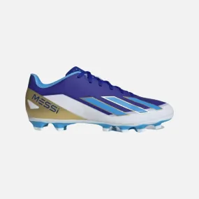 Adidas X Crazyfast Messi Club Flexible Ground Unisex Football Shoes -Lucid Blue/Blue Burst/Cloud White