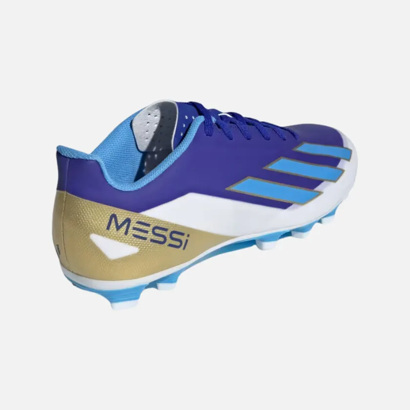 Adidas X Crazyfast Messi Club Flexible Ground Unisex Football Shoes -Lucid Blue/Blue Burst/Cloud White