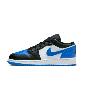 AIR JORDAN 1 LOW GS - WHITE/ROYAL BLUE-BLACK-WHITE