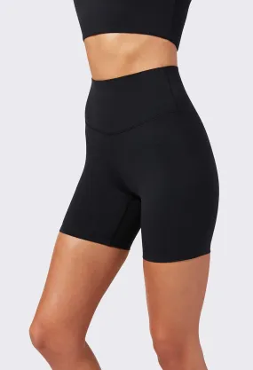 Airweight High Waist Short: Black