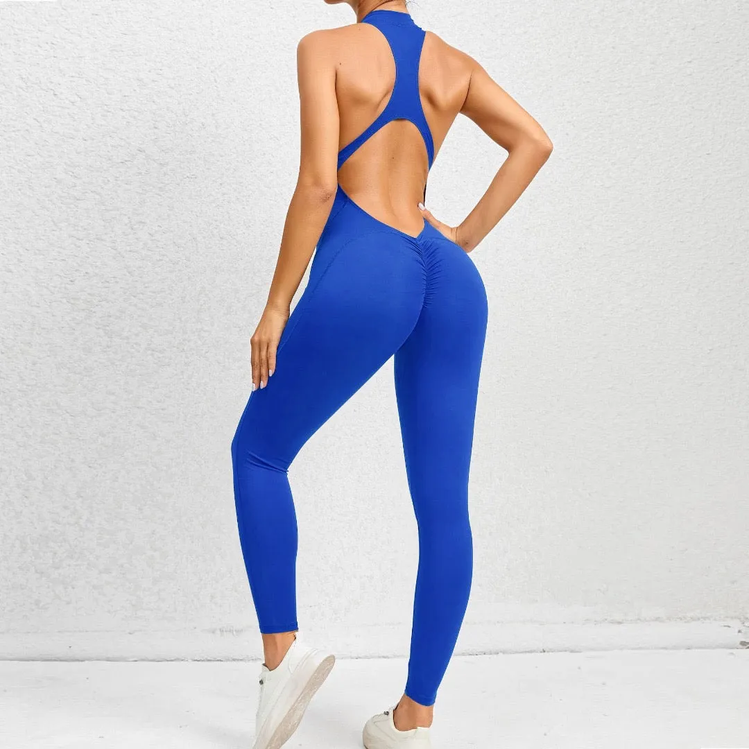 Allure Long Jumpsuits-Royal Blue