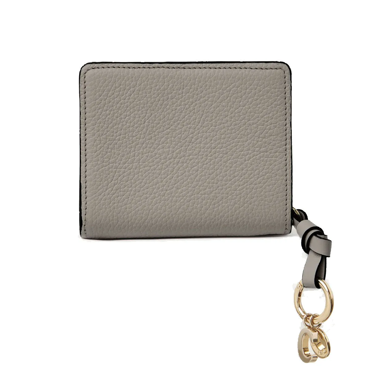 Alphabet Compact Zip Wallet, Cashmere Grey