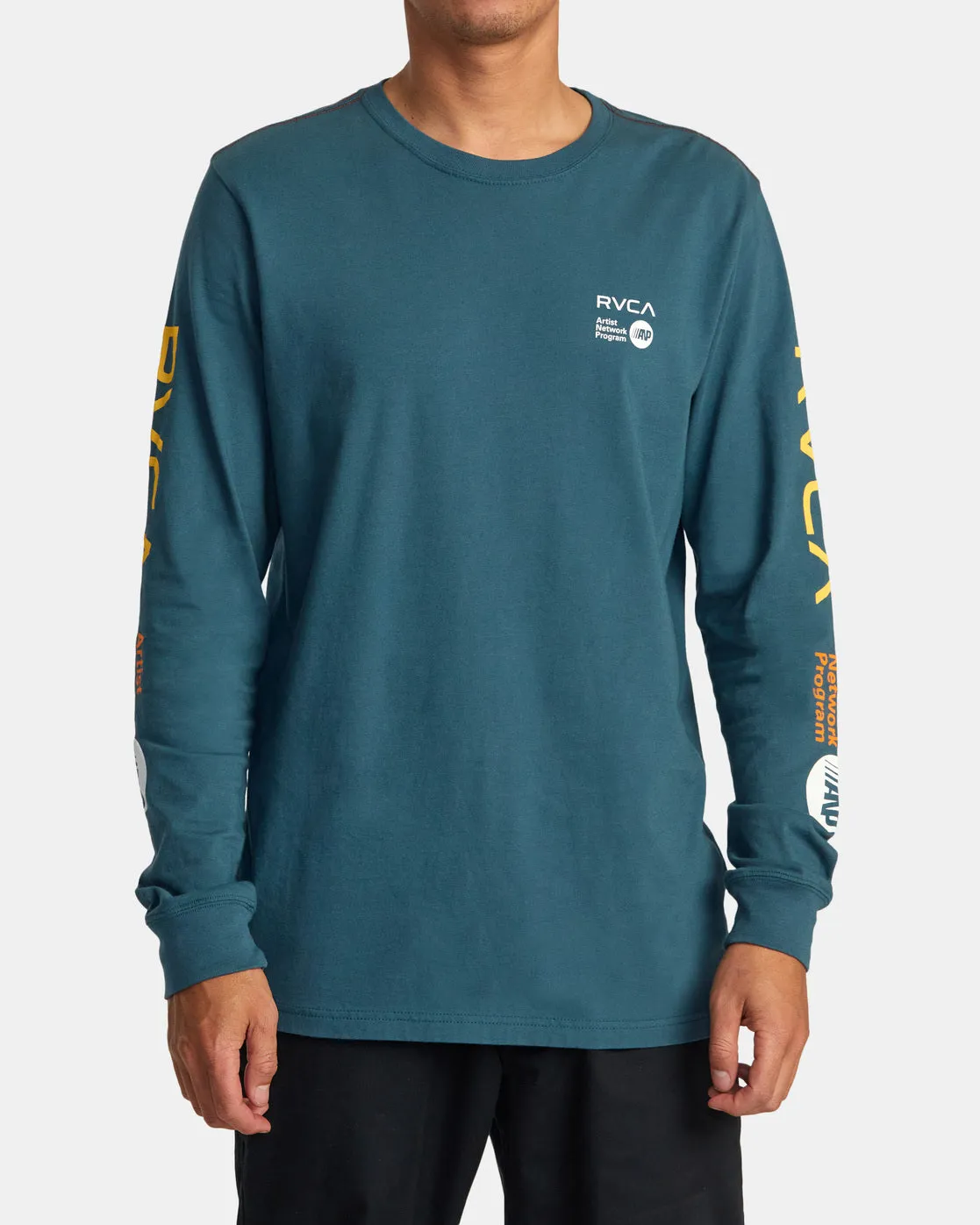 ANP Long Sleeve T-Shirt - Duck Blue/Yellow