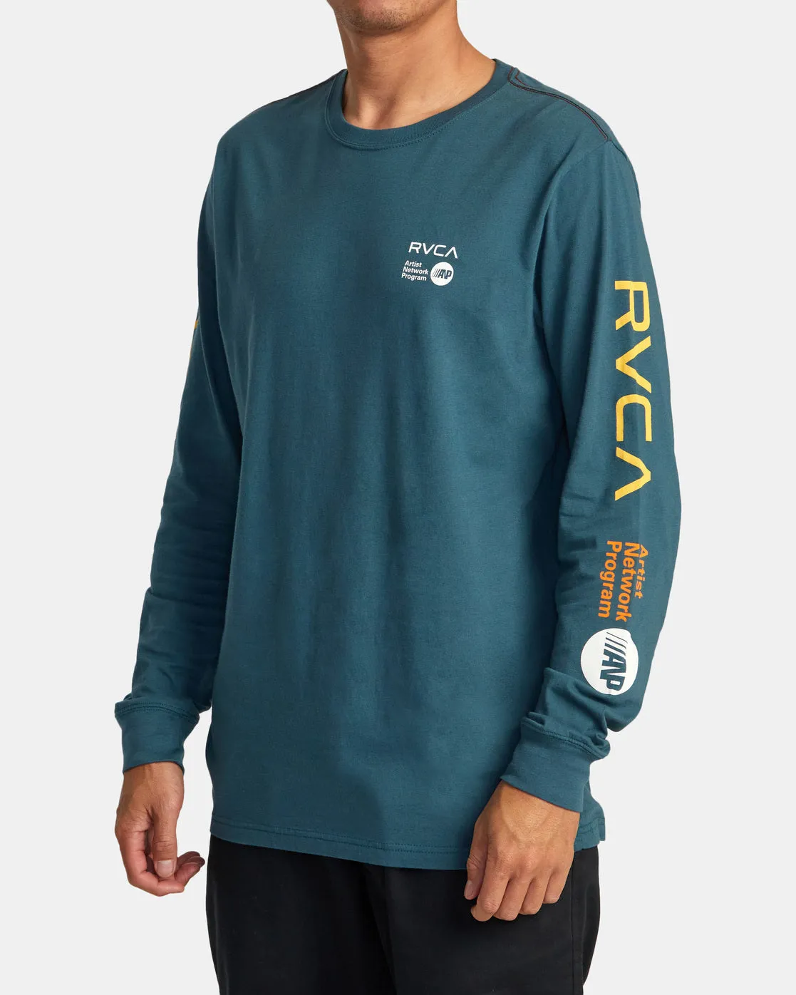 ANP Long Sleeve T-Shirt - Duck Blue/Yellow