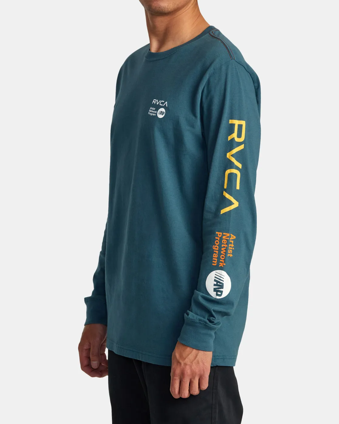 ANP Long Sleeve T-Shirt - Duck Blue/Yellow