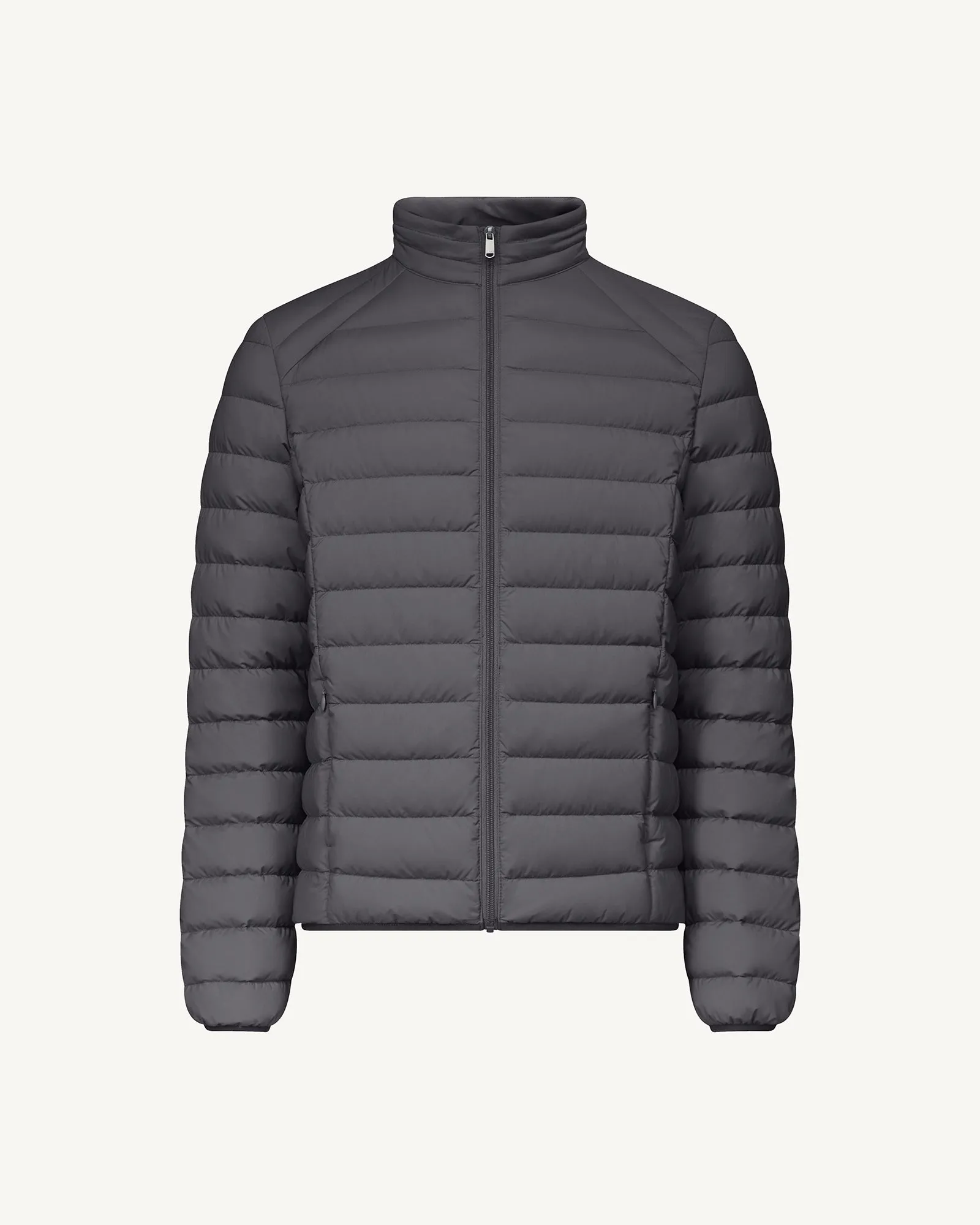 Anthracite Aragon lightweight stretch puffer jacket