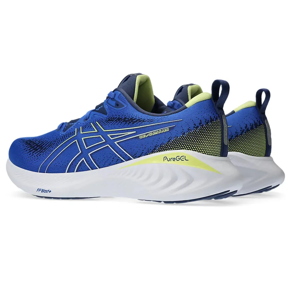 ASICS Men's Gel-Cumulus 25 Running Shoe (Blue/Glow Yellow)