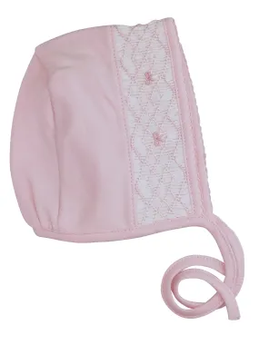 Baby Girl's Pink Bows Smocked Hat