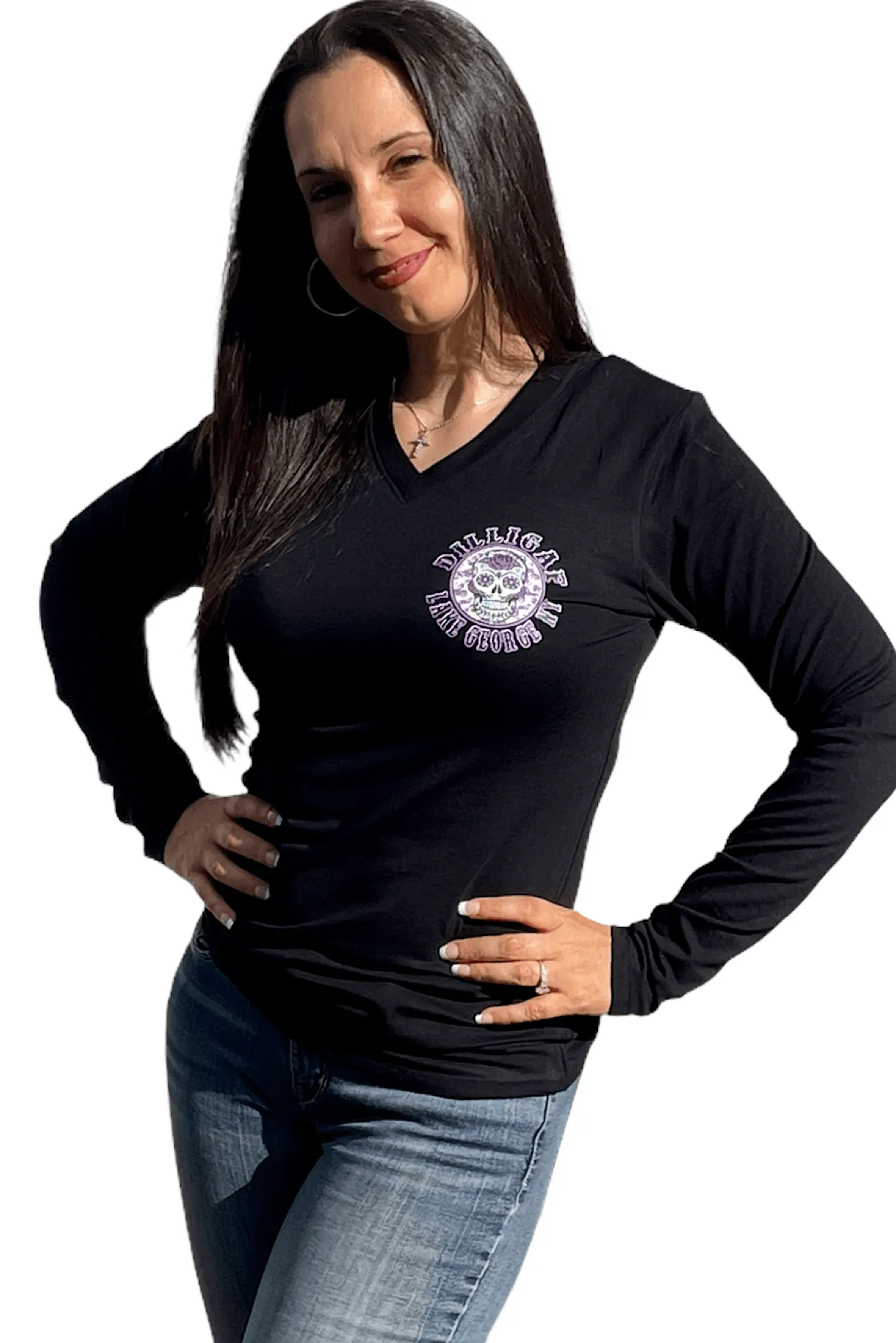 Bad Ass Sugar Skull Long Sleeve