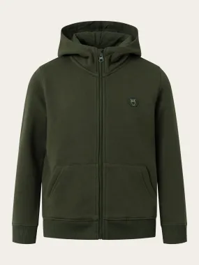 Badge zip hood sweat - Forrest Night