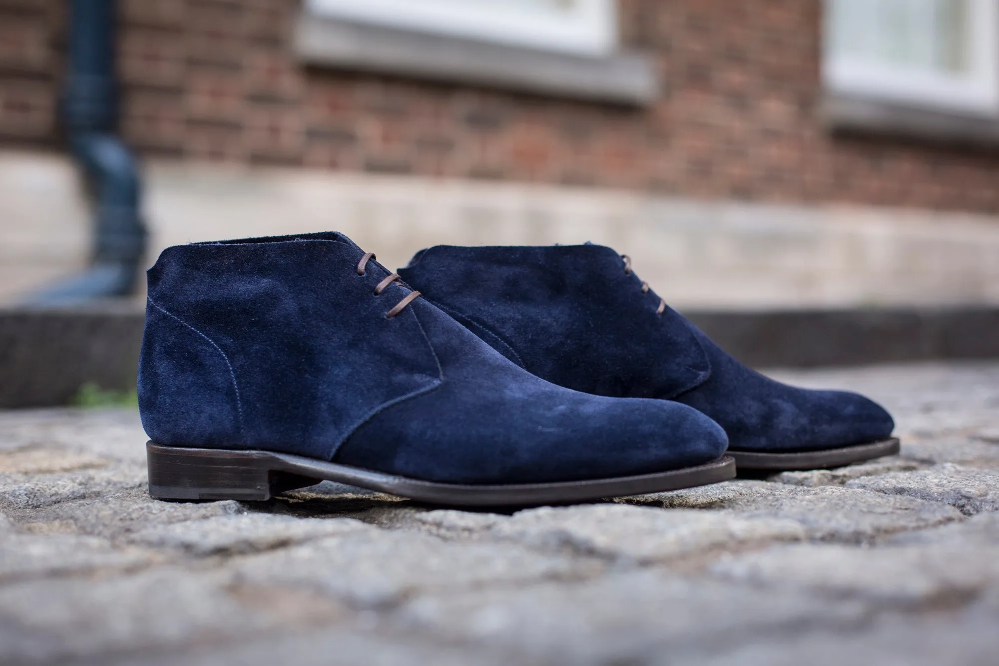 Ballard - MTO - Dark Blue Suede - NGT Last - Single Leather Sole