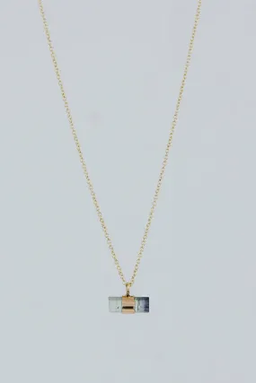 Banded Blue Tourmaline Necklace