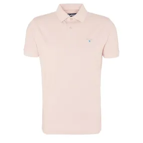 Barbour Sports Polo Shirt Pink Mist