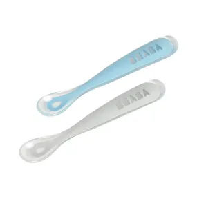 Beaba First Stage Travel Set Silicone Spoon Cloud