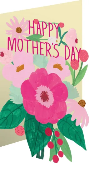 Big Pink Mother's Day Lasercut Card