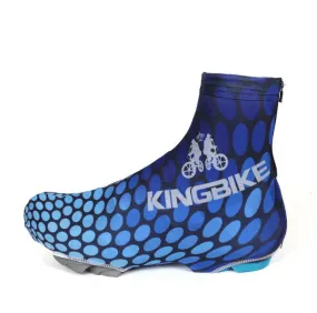 Blue Dots Zippered Cycling Shoe Covers