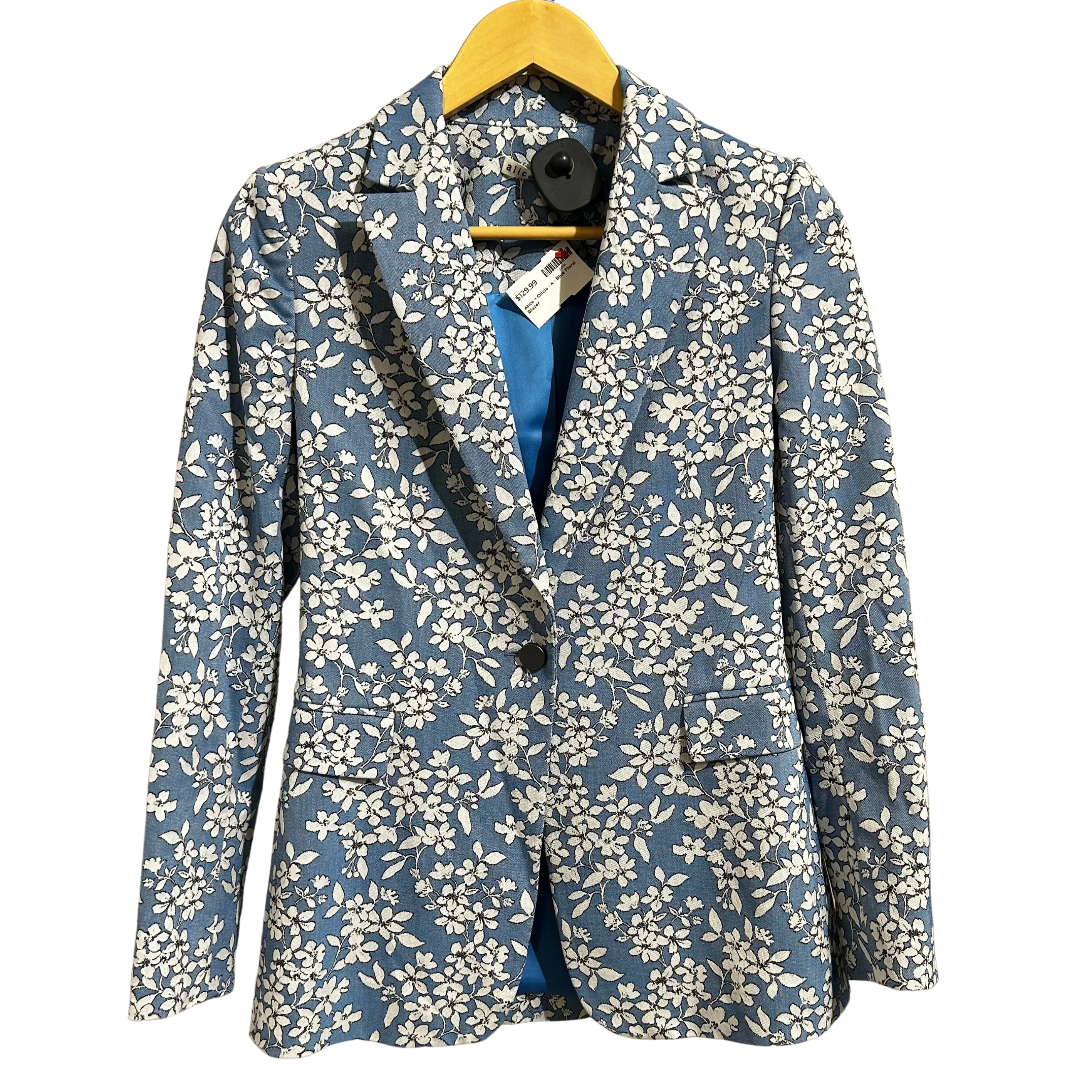 Blue Floral Blazer & Shorts