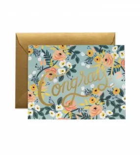 Blue Meadow Congratulations Card