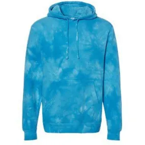 Blue Tie Dye Hooded Sweatshirt