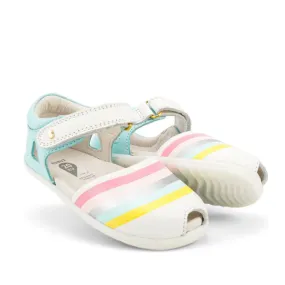 Bobux Step Up Twist Sandal Mist Blue Rainbow