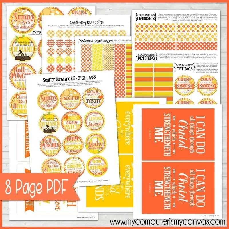 Box of Sunshine {Gift Tag Kit} PRINTABLE