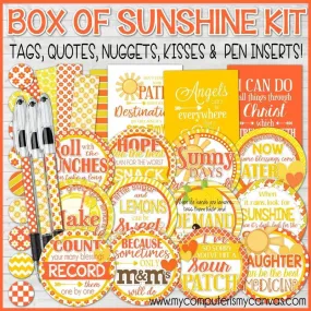 Box of Sunshine {Gift Tag Kit} PRINTABLE