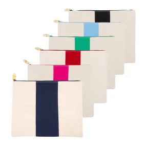 Canvas Flat Zipper Pouch