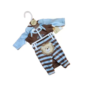 Carter's Blue & Brown 3 Pieces Set (New Born) | Brand New |