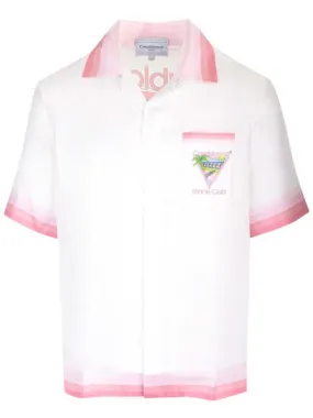 Casablanca "tennis club" shirt white/pink