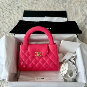 Chanel Kelly Shopping Bag Small Pink Calfskin