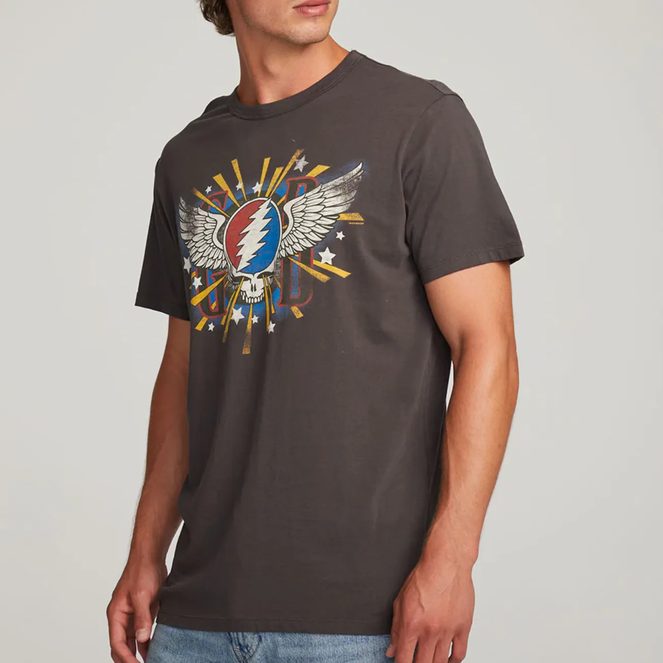 CHASER Grateful Dead Skull & Wings Tee (Black)