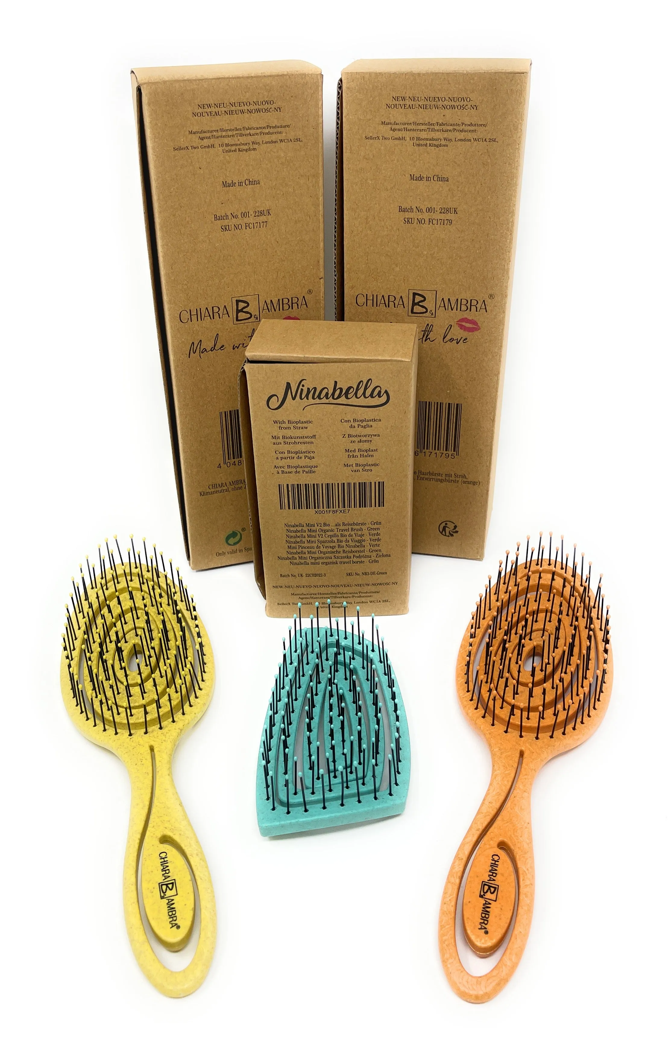 CHIARA AMBRA Detangling Hair Brush Set