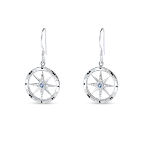 Compass Dangle Earrings