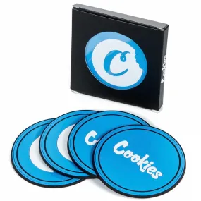 Cookies 4-Pack of 4 Silicone Table Coasters (Cookies Blue) CM232AMI18