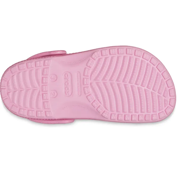 Crocs Kids Youths -  Pink Tweed Shimmer Glitter Clog Classic K