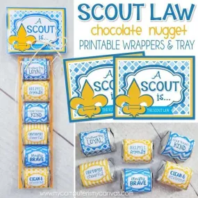 Cub Scout Law Nugget Wrappers PRINTABLE