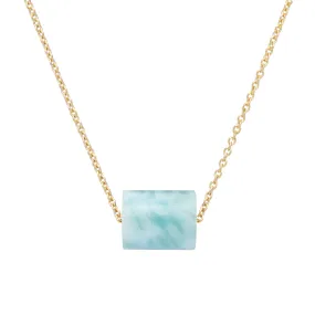 DECO CILINDRO AMAZONITE NECKLACE