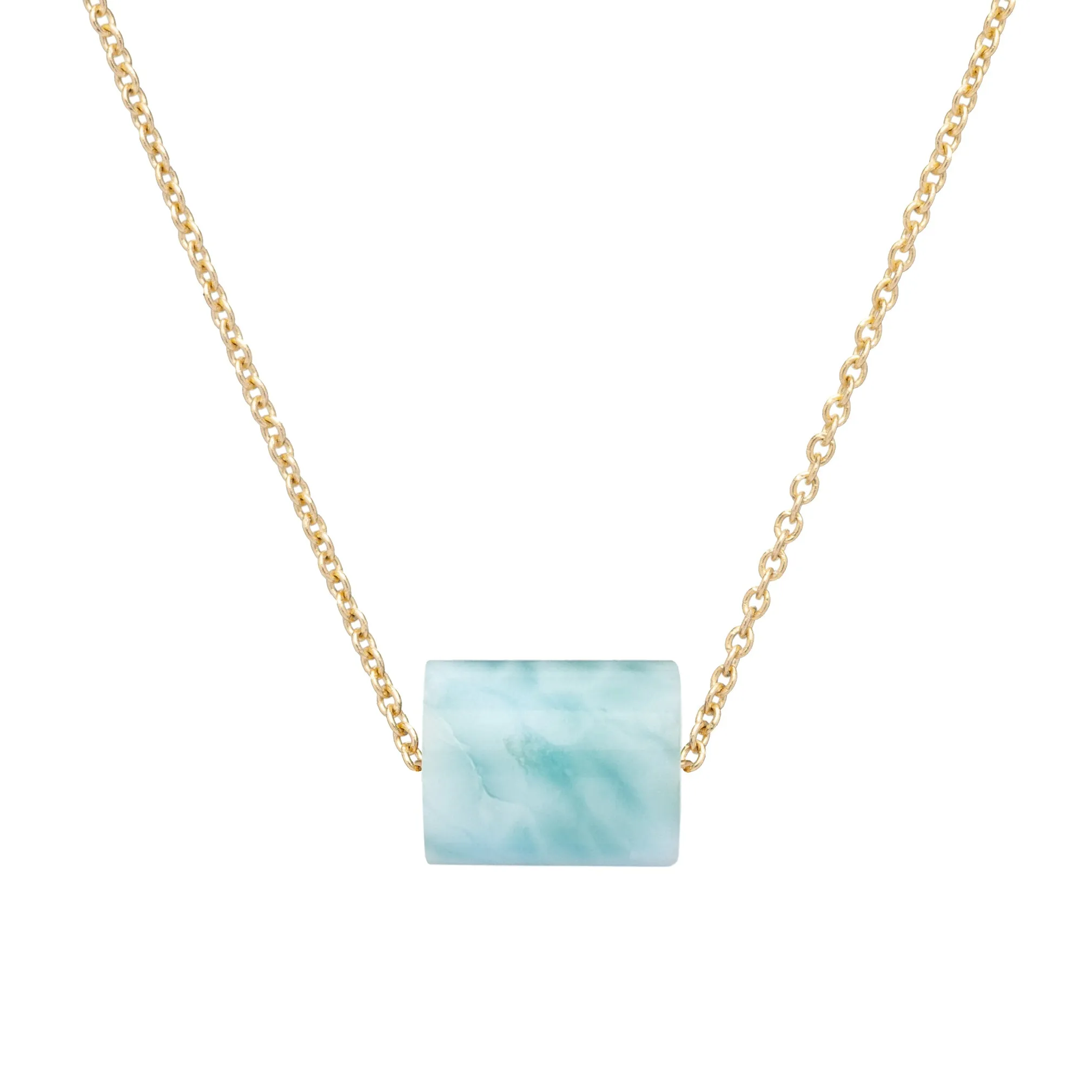 DECO CILINDRO AMAZONITE NECKLACE